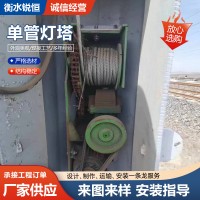 单管灯塔单管微波塔独管热镀锌钢管灯塔钢结构单管灯塔现货供应